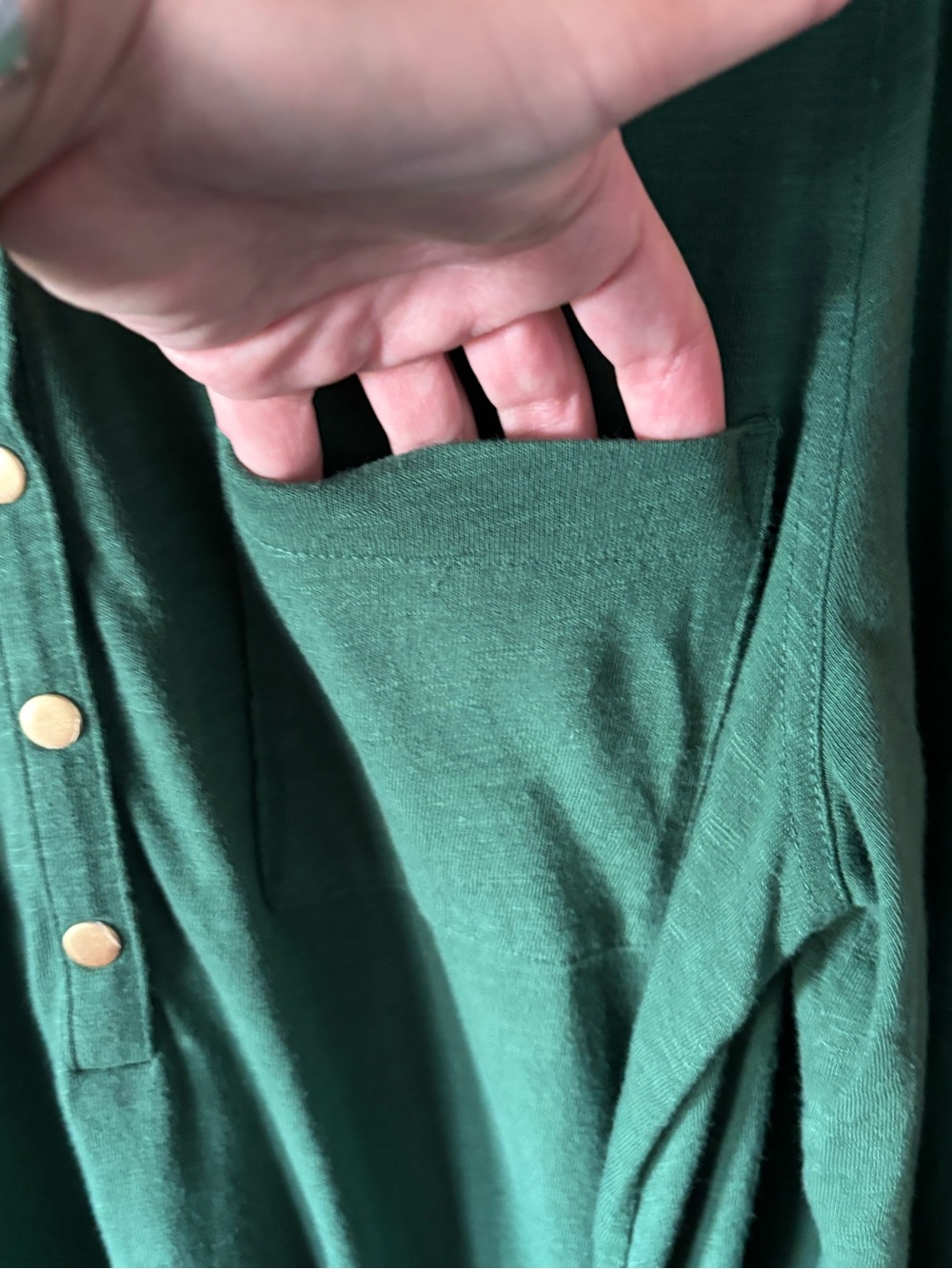 LOFT Green Tie Waist Shirt Dress XL Cotton Long Sleeve - Picture 10 of 14